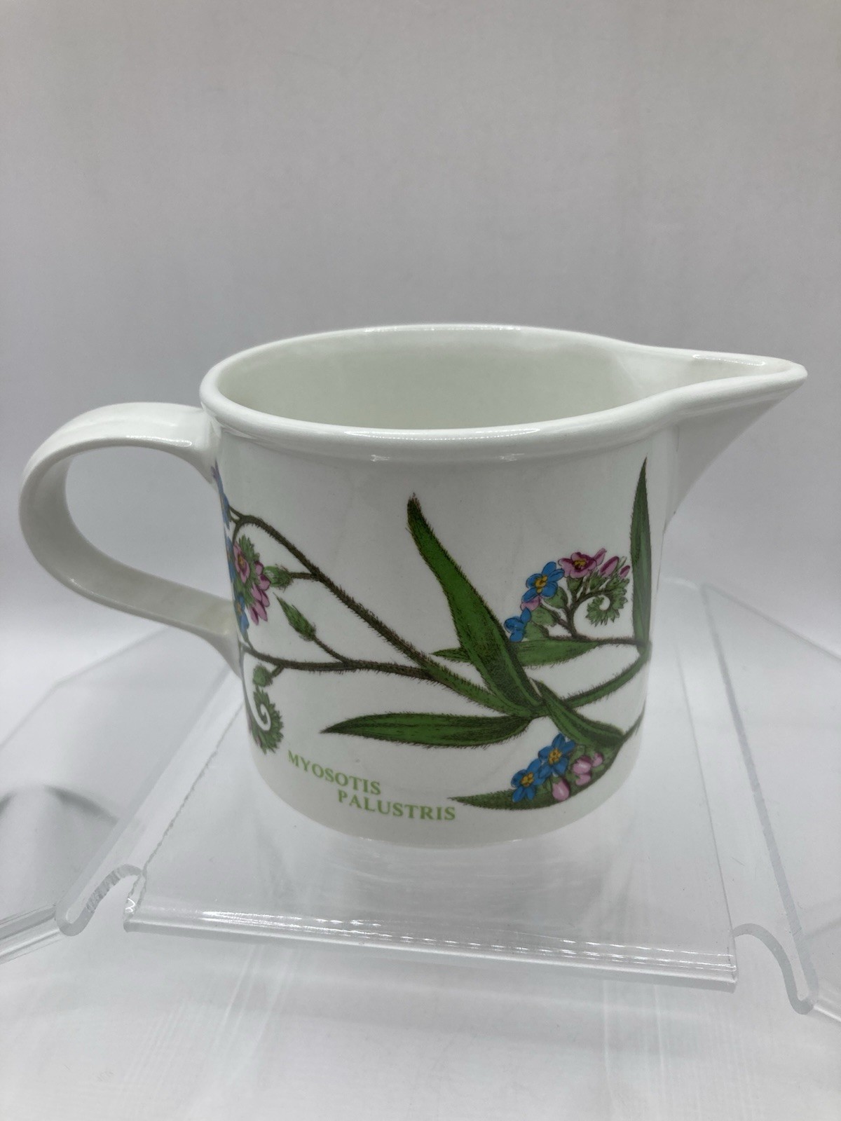Small Portmeirion Botanic Garden 3″ Creamer or Syrup Pitcher – Forget Me Not VGC