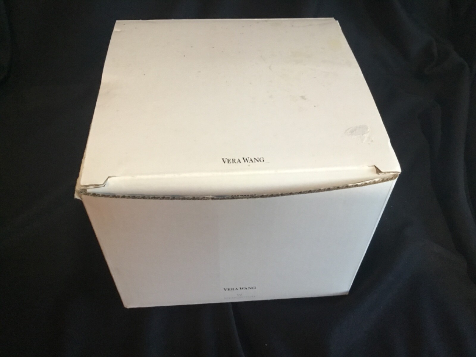 Vintage Vera Wang Cut Crystal Footed Bowl 8” Fidelity Pattern in Original Box