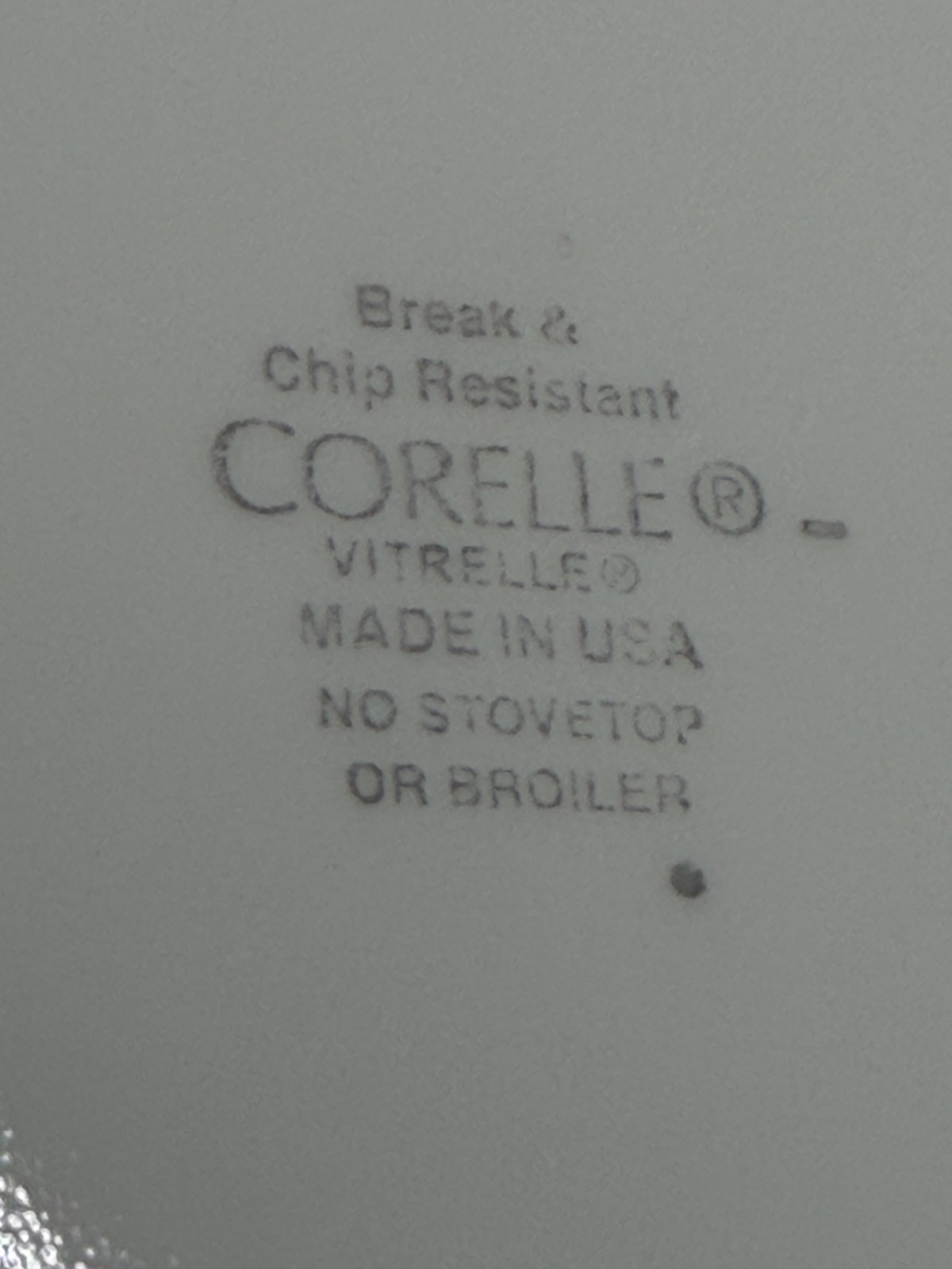 Corelle – Vitrelle – SIMPLE SKETCH – 9 in Salad plate replacement – MINT