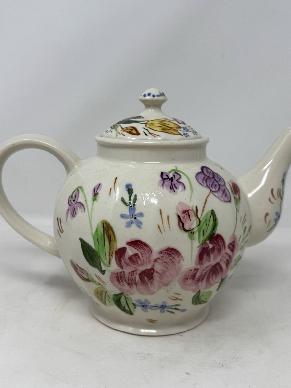 blue ridge southern pottery teapot hand painted VHTF RaRe made in usa vintage