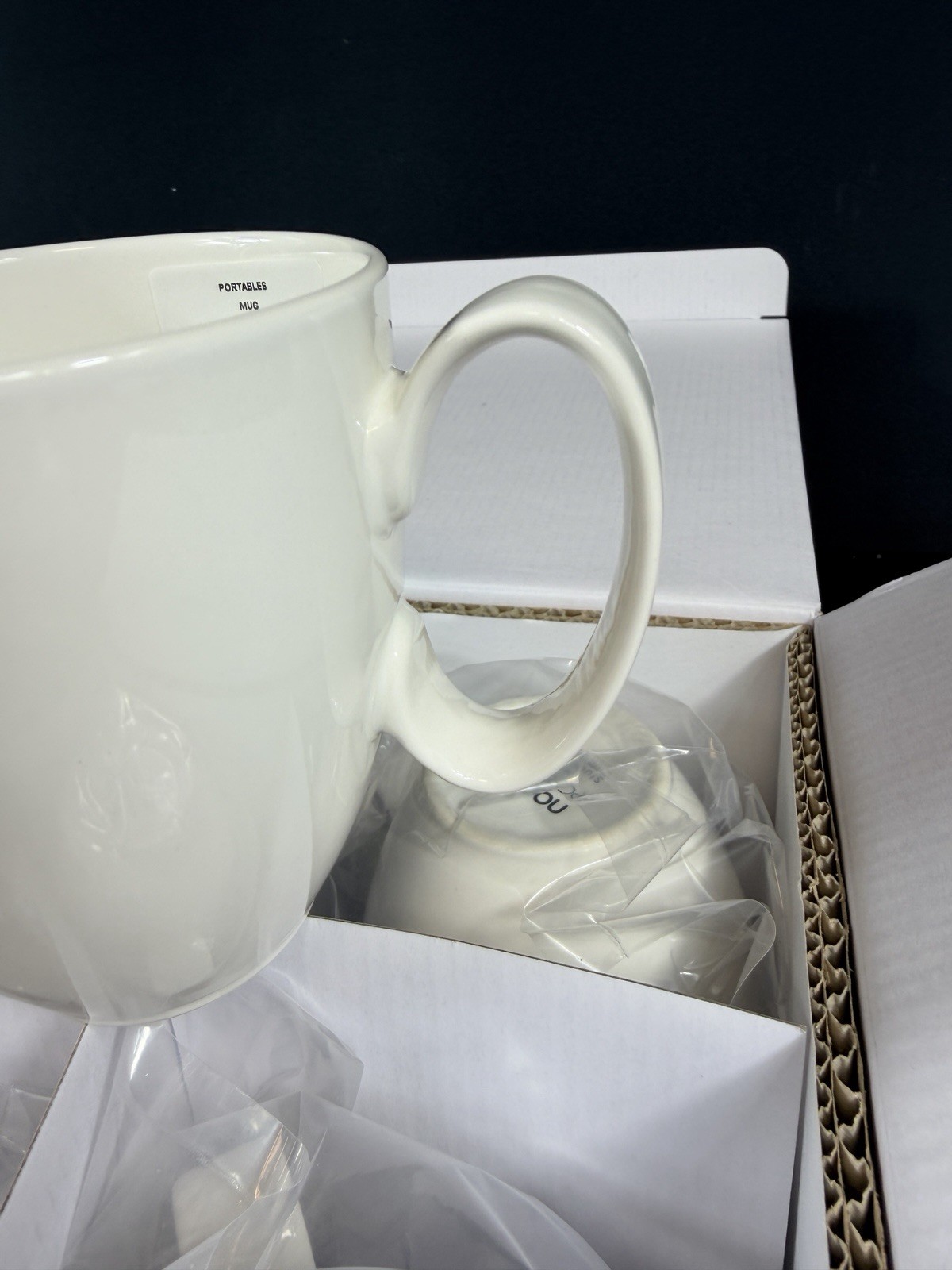 Nambe Set of 4 Portables Stoneware Studio Levien Mugs Brand New in Box 15 oz