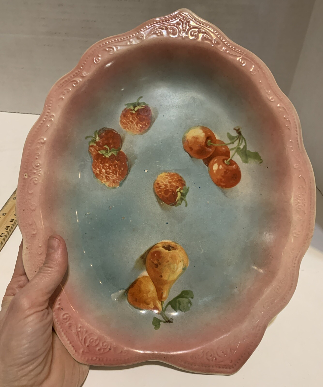 Haviland Fance Limoges Plate Fruit China Vintage Porcelain