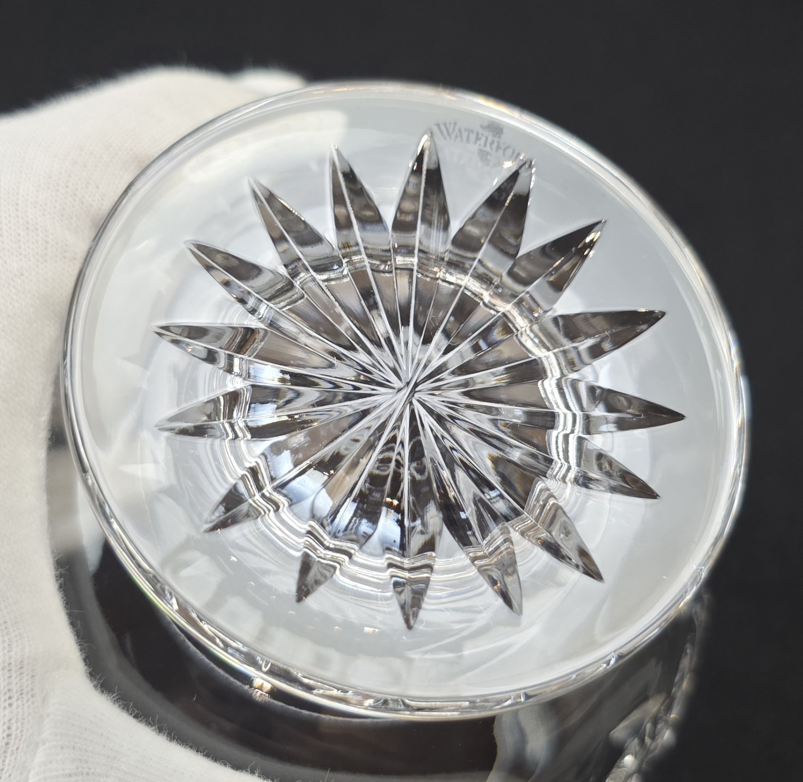 Waterford Crystal Lismore Open Round Footed Sugar Bowl Excellent 3 5/8”