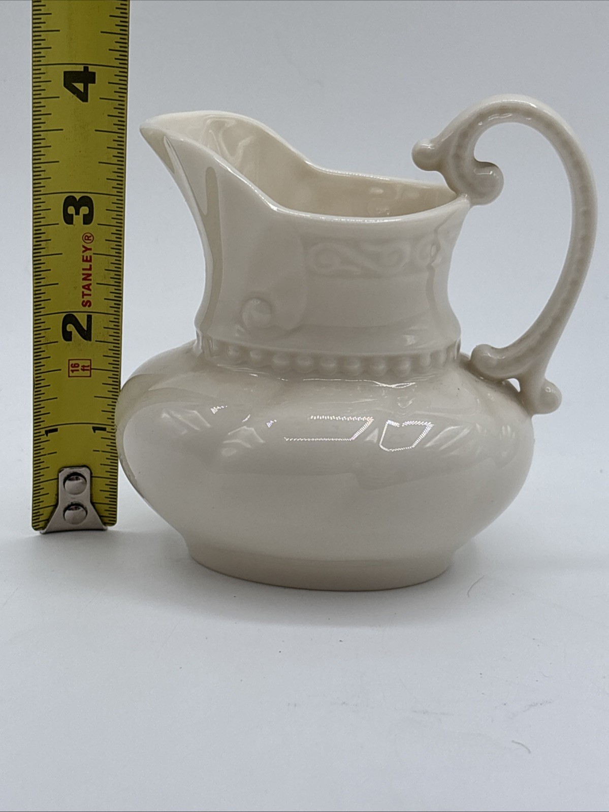 Lenox Ivory Small Pitcher Creamer Colonial Collection Fine Porcelain VTG Antique