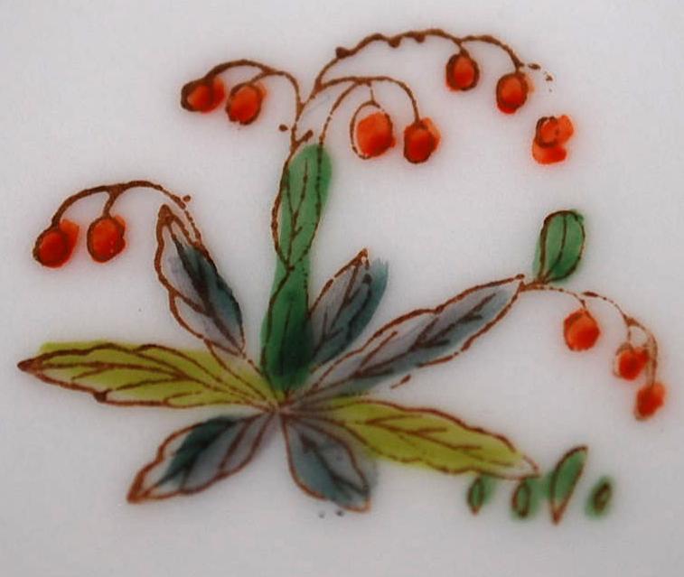8 Antique NORITAKE M Dessert Plates HAND PAINTED NIPPON NIGHTSHADE BERRIES Gold