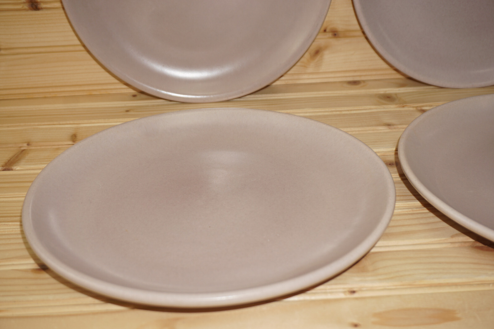 La Solana Pottery Pink / Mauve (4) Dinner Plates, 10″ (S41)