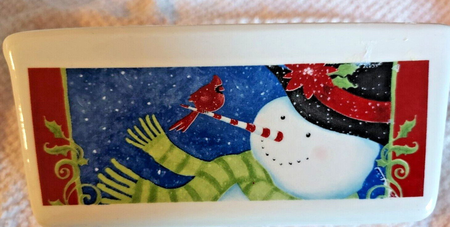 Christmas Tree Shop Nantucket Holiday Mini Loaf Butter Candy Dish Tub Oven safe
