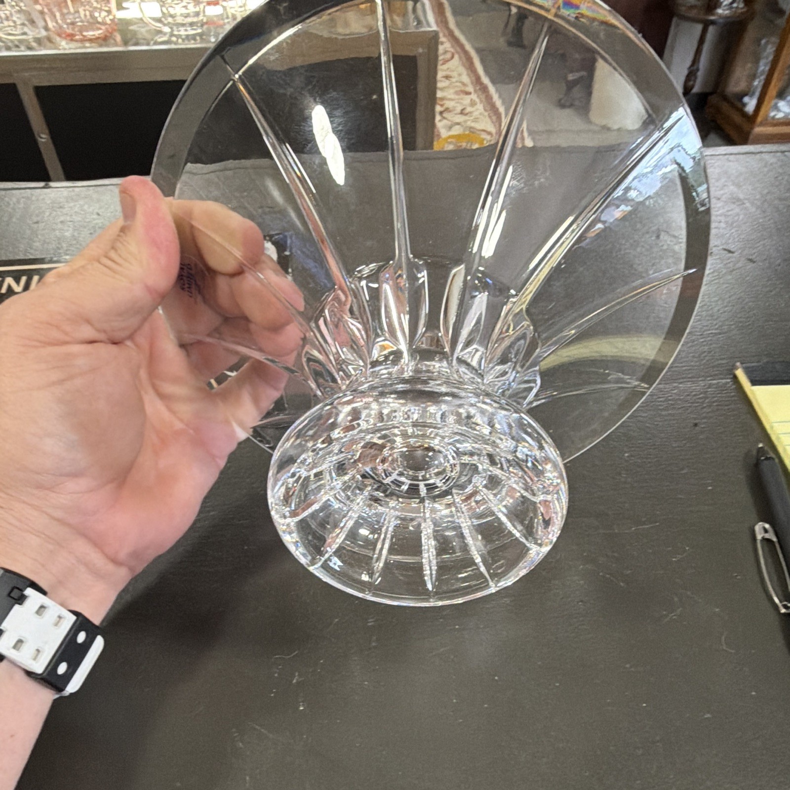 Royal Limited Clear Crystal Round Pedestal Bowl One-Piece Set Includes Bowl