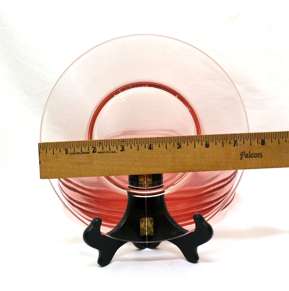 6 Antique Bryce Minuet Pink Salad Plates Hand Made 7.5″ In Excellent Cond.