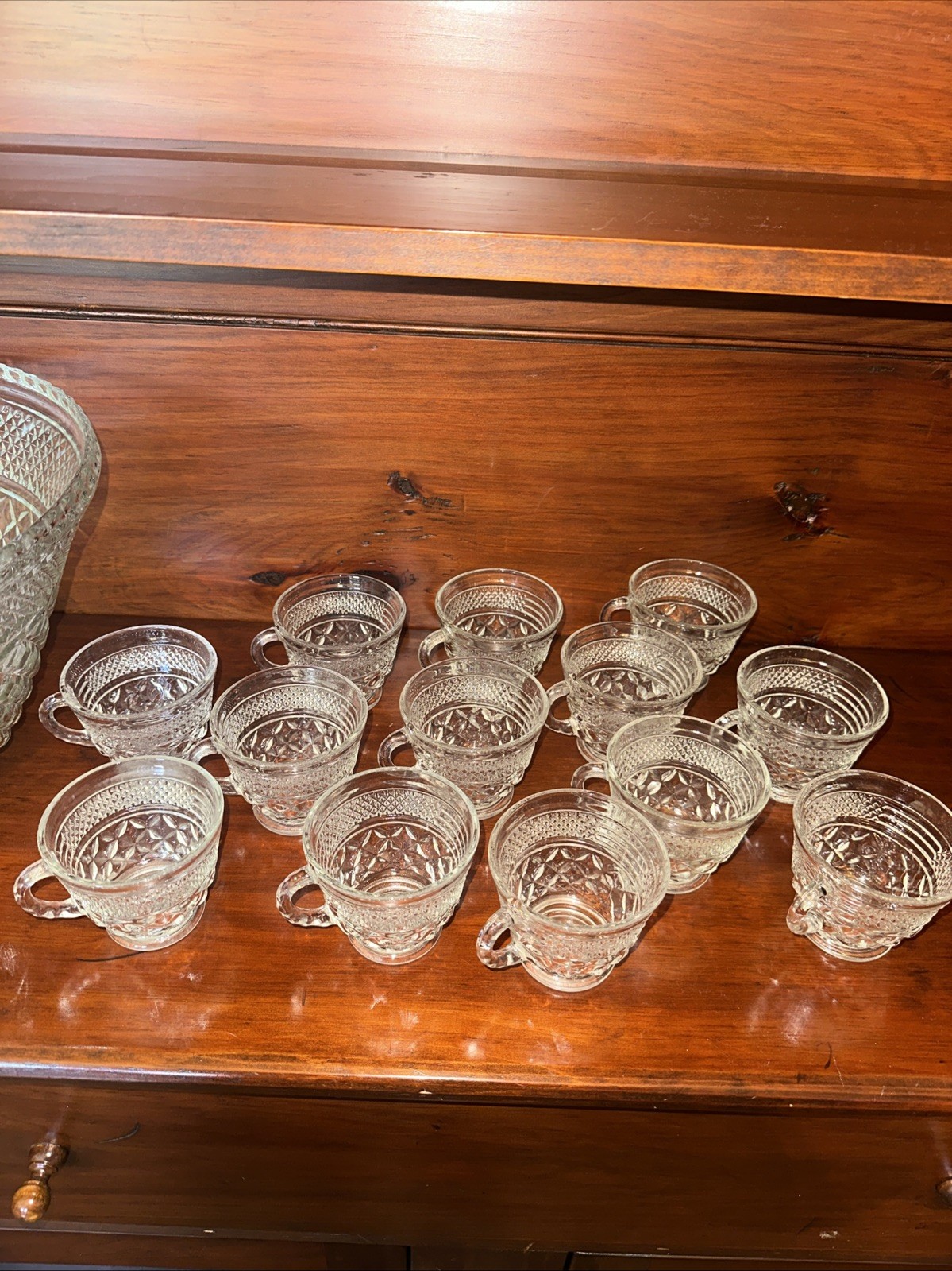 Wexford Punch Bowl And 13 Cup Set