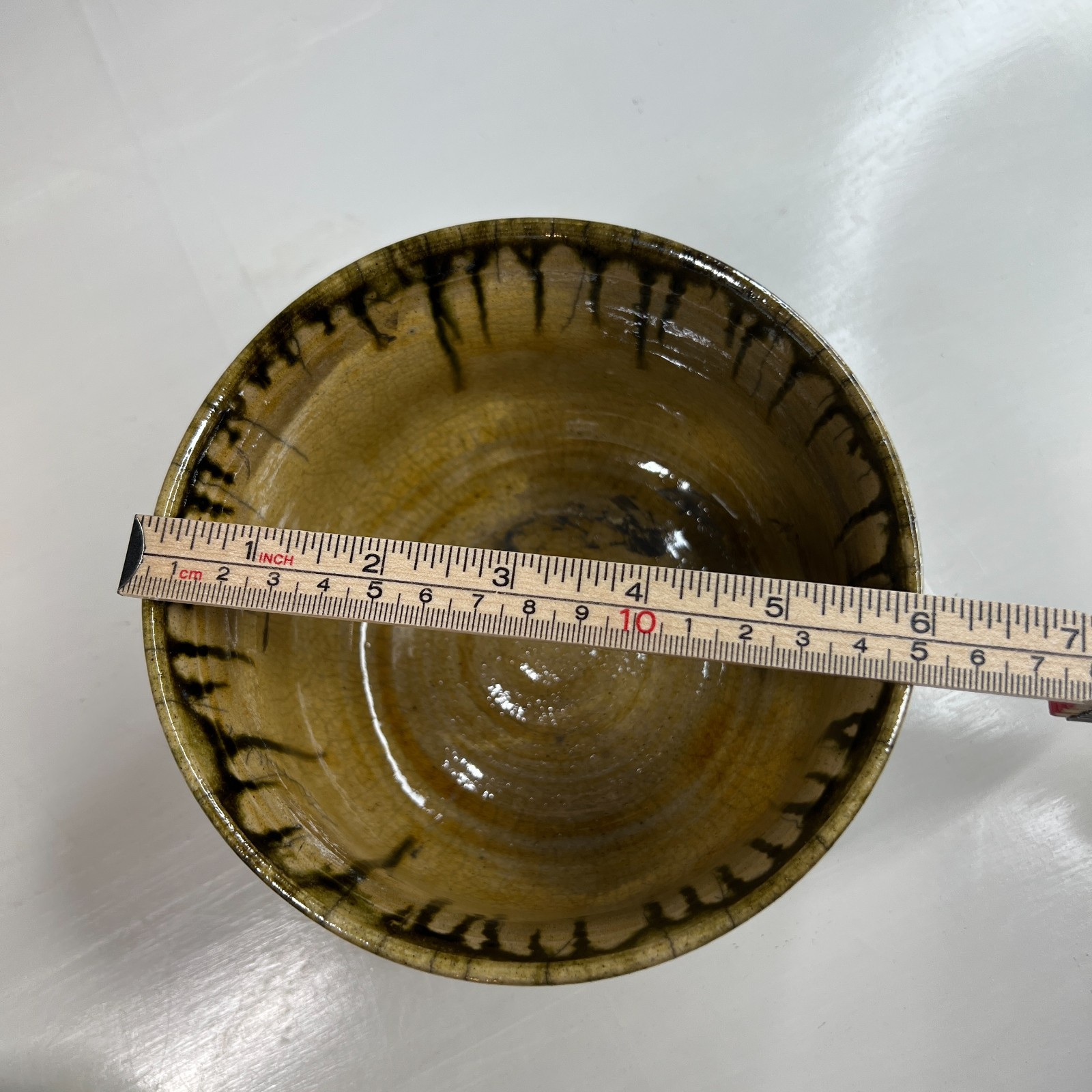 Handmade Studio Pottery Bowl Set 3 Signed Alyce Drip Glaze Ceramic