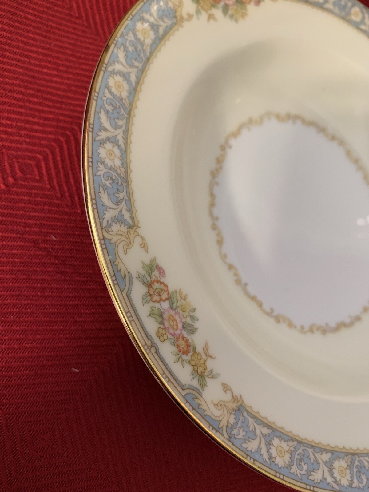 Set of 3 Noritake Royce 660 Soup/Salad Bowls Floral & Gold Trim Mint!