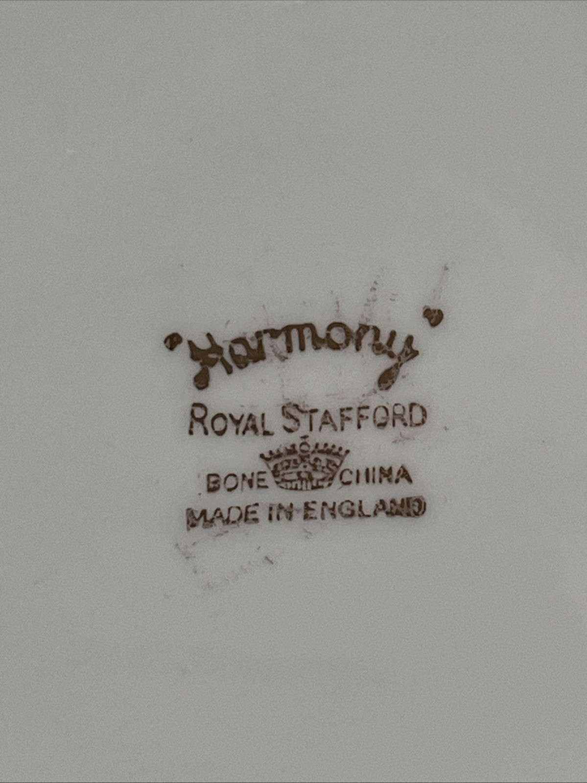 Vtg Royal Stafford Harmony Gold, Brown Set Of 5 Salad, Dessert Plate 8 1/4” D
