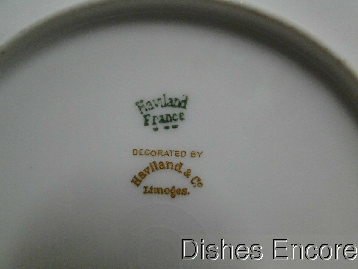 Haviland (Limoges) Oriental, Blue, Rust, Gold: Bread Plate (s), 6 1/4″, Worn