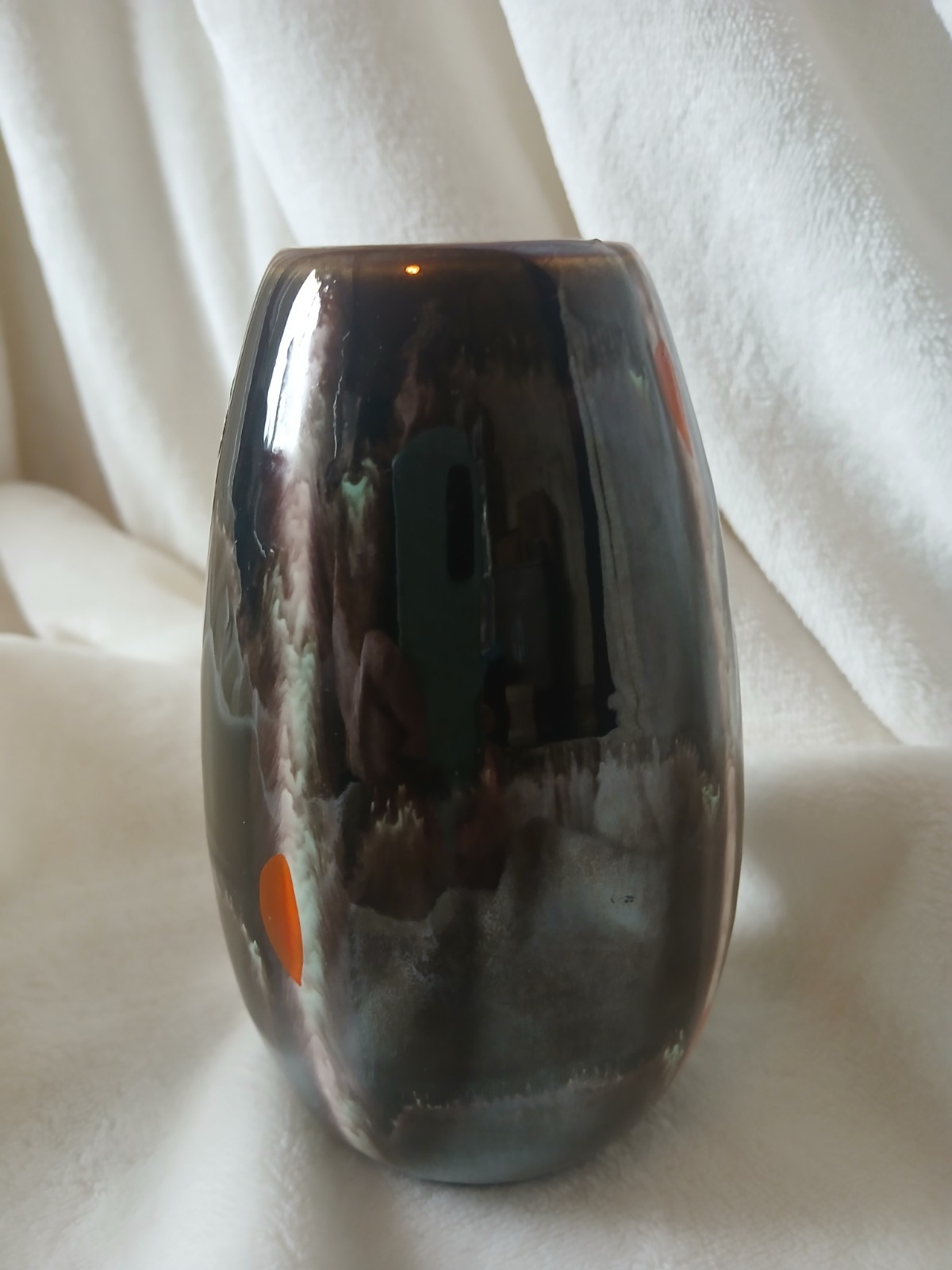 Jasba Keramik Art Pottery 5.75″ Brown Vase Germany 131/14 1950s