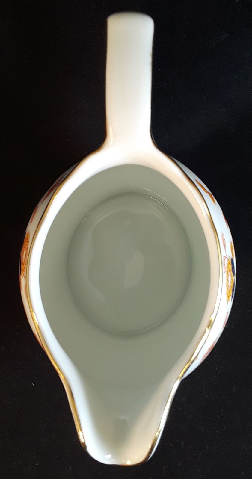 Home Beautiful Canton Fair Creamer – Blue, Rust, Yellow, Gold Floral, Fine China