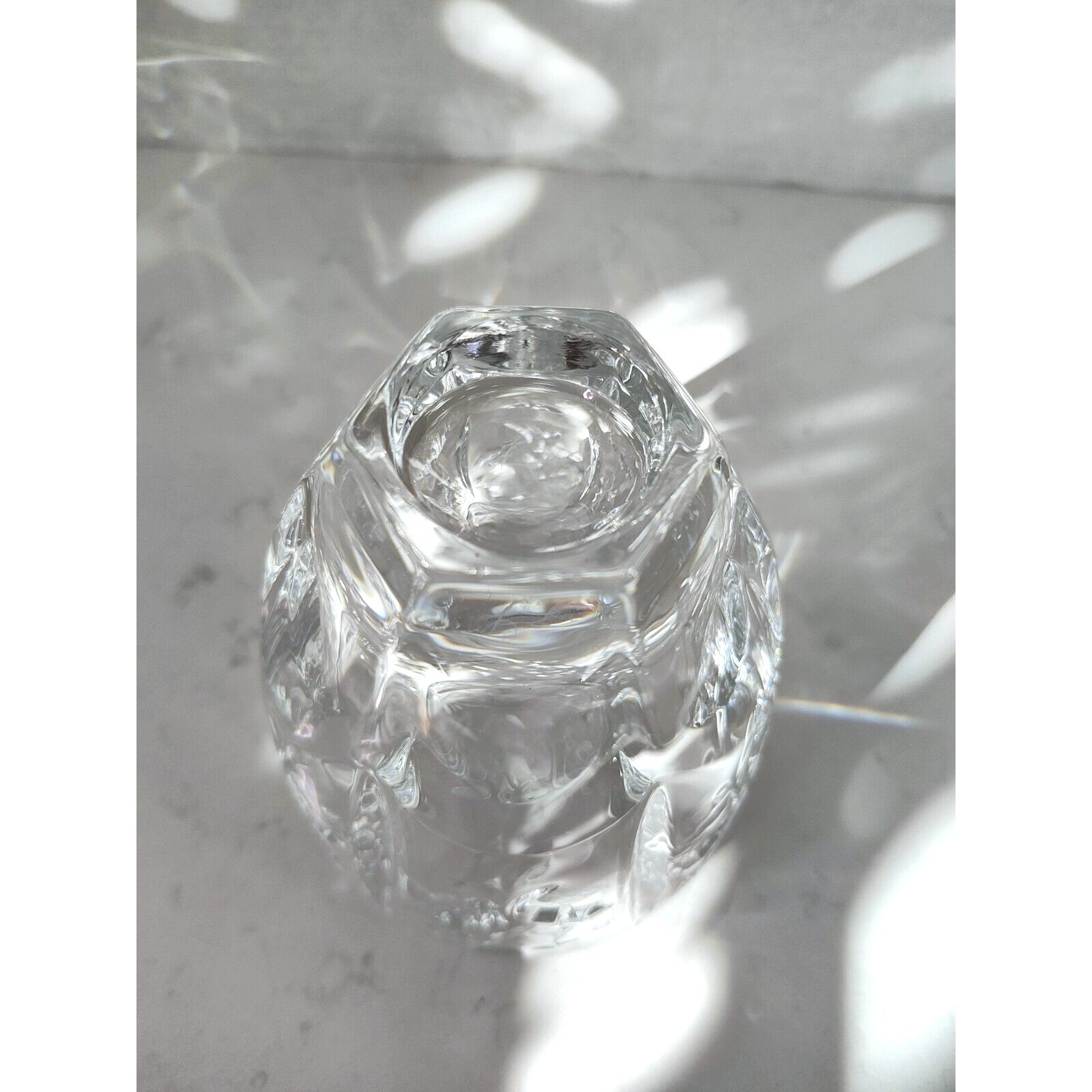 Holiday Ornament Holly Leaves & Berries Design Crystal Lead Cup