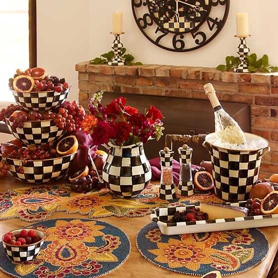 Mackenzie-Childs Courtly Check Baguette Dish