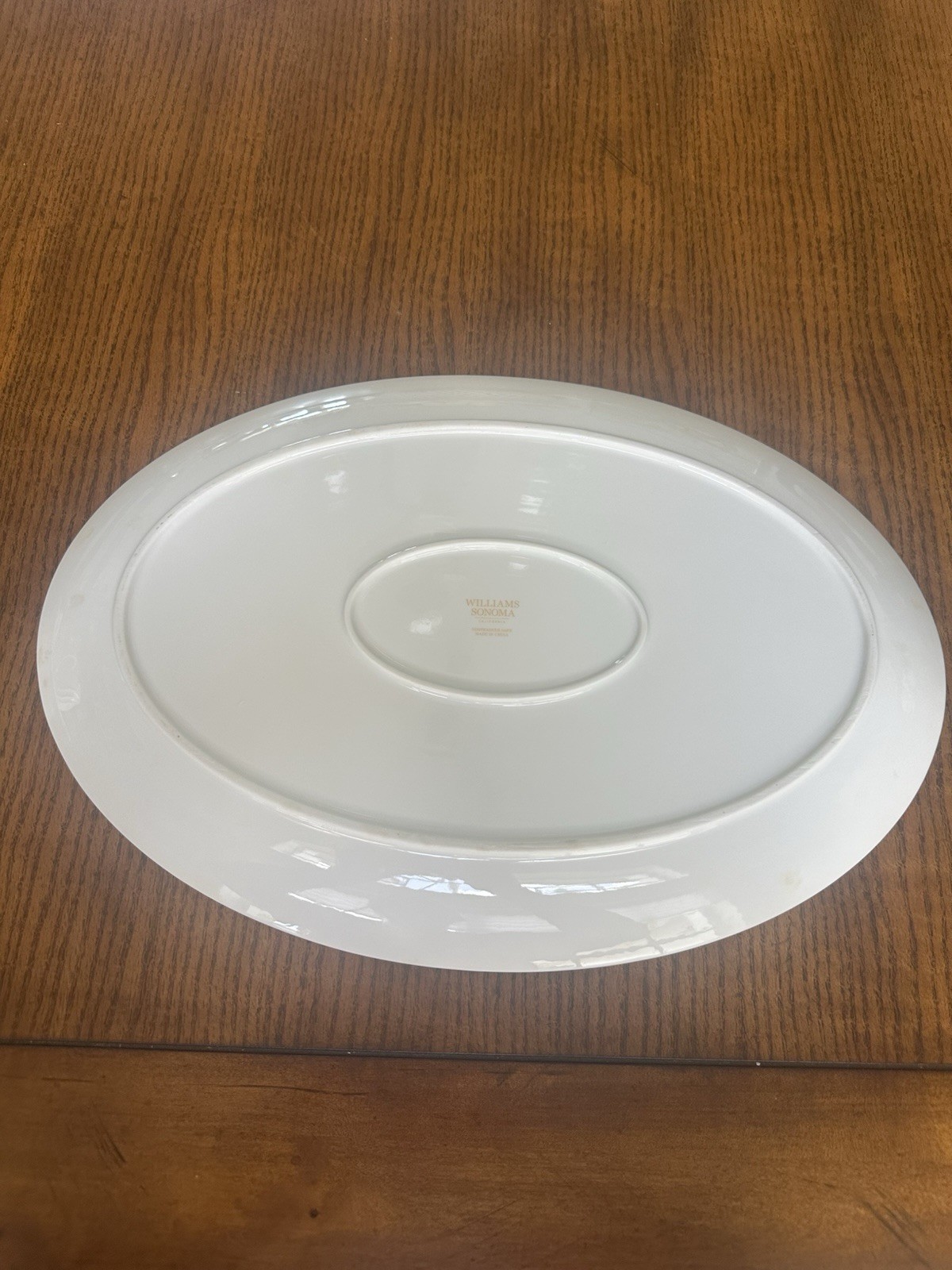 Williams Sonoma Botanical Wreath / Famille Rose style 18″ Oval Serving Platter