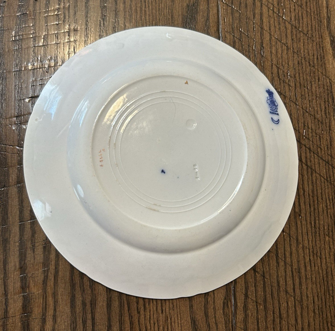 Royal Doulton POLYCHROME FLOW BLUE 10 1/4″ Plate “NANKIN” Staffordshire