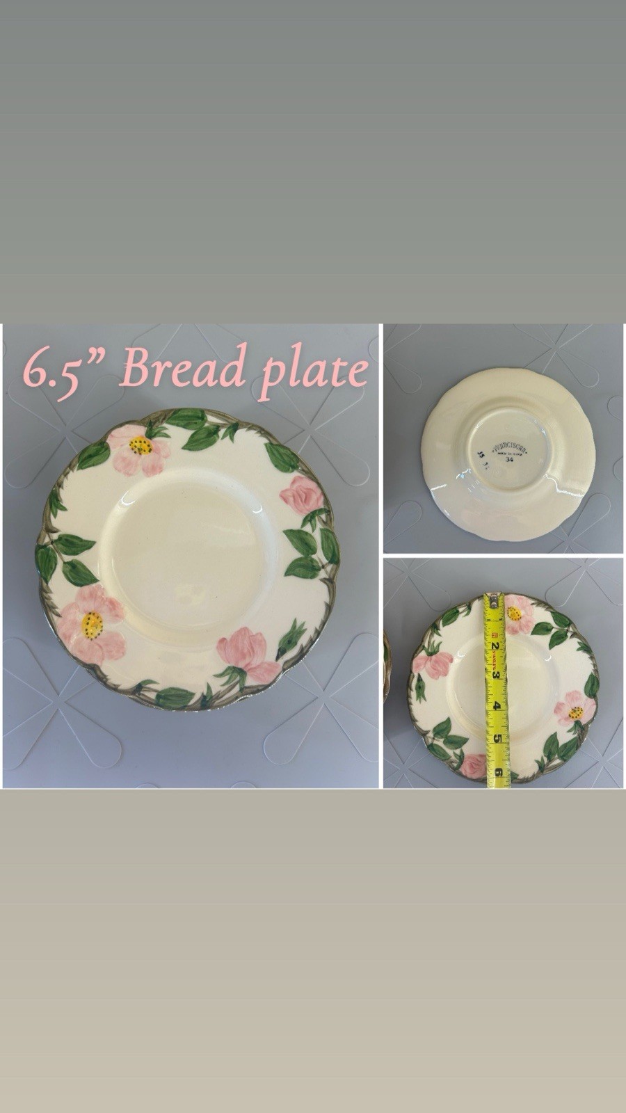 Vintage Franciscan Desert Rose HUGE Lot USA Made Plates Bowls Serving Pieces