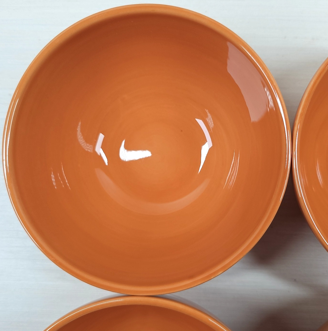 4 Tabletops Unlimited Avellino Pumpkin Soup Cereal Bowls Set Gallery Serving Lot