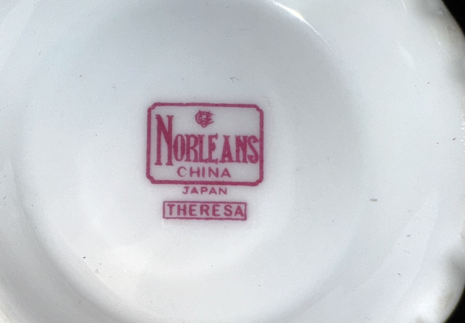 VINTAGE 3 pc NORLEANS THERESA JAPAN 8oz CREAM & SUGAR with LID FINE CHINA 1964-