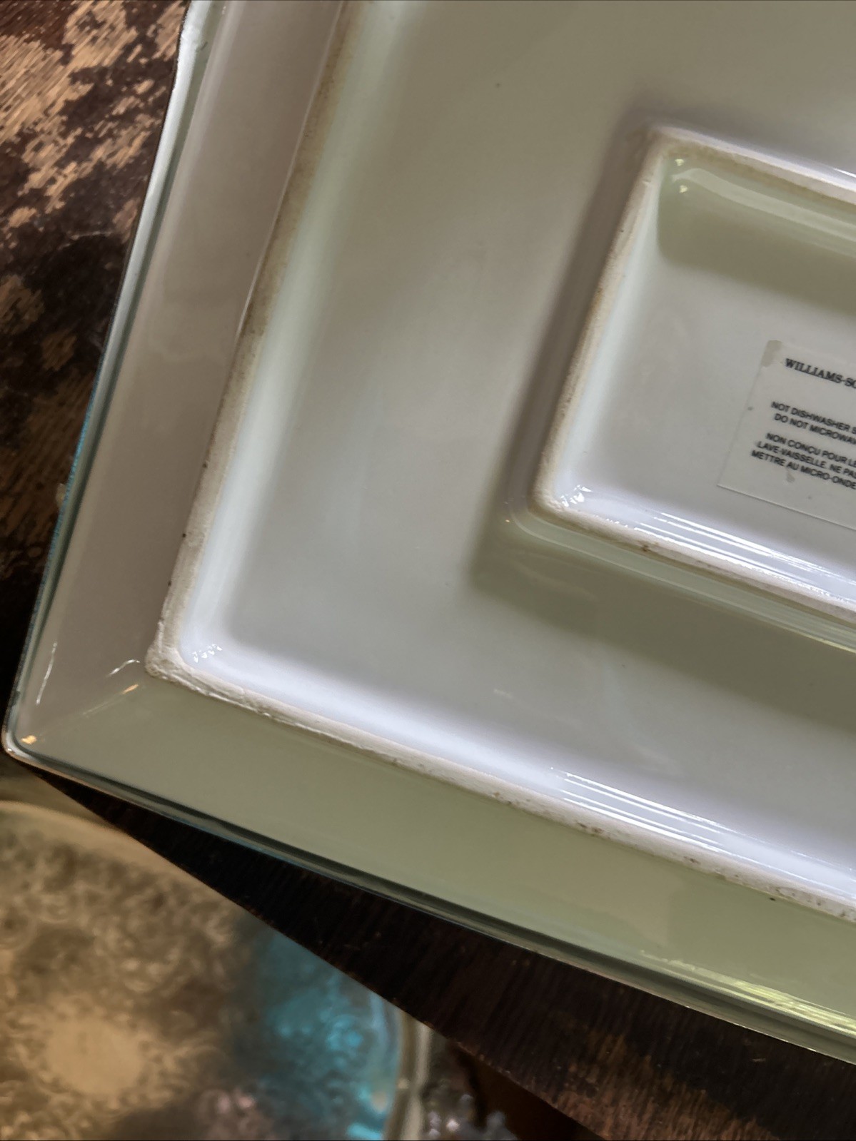 Williams Sonoma Autumn Vine rectangular serving platter w/ pewter handles