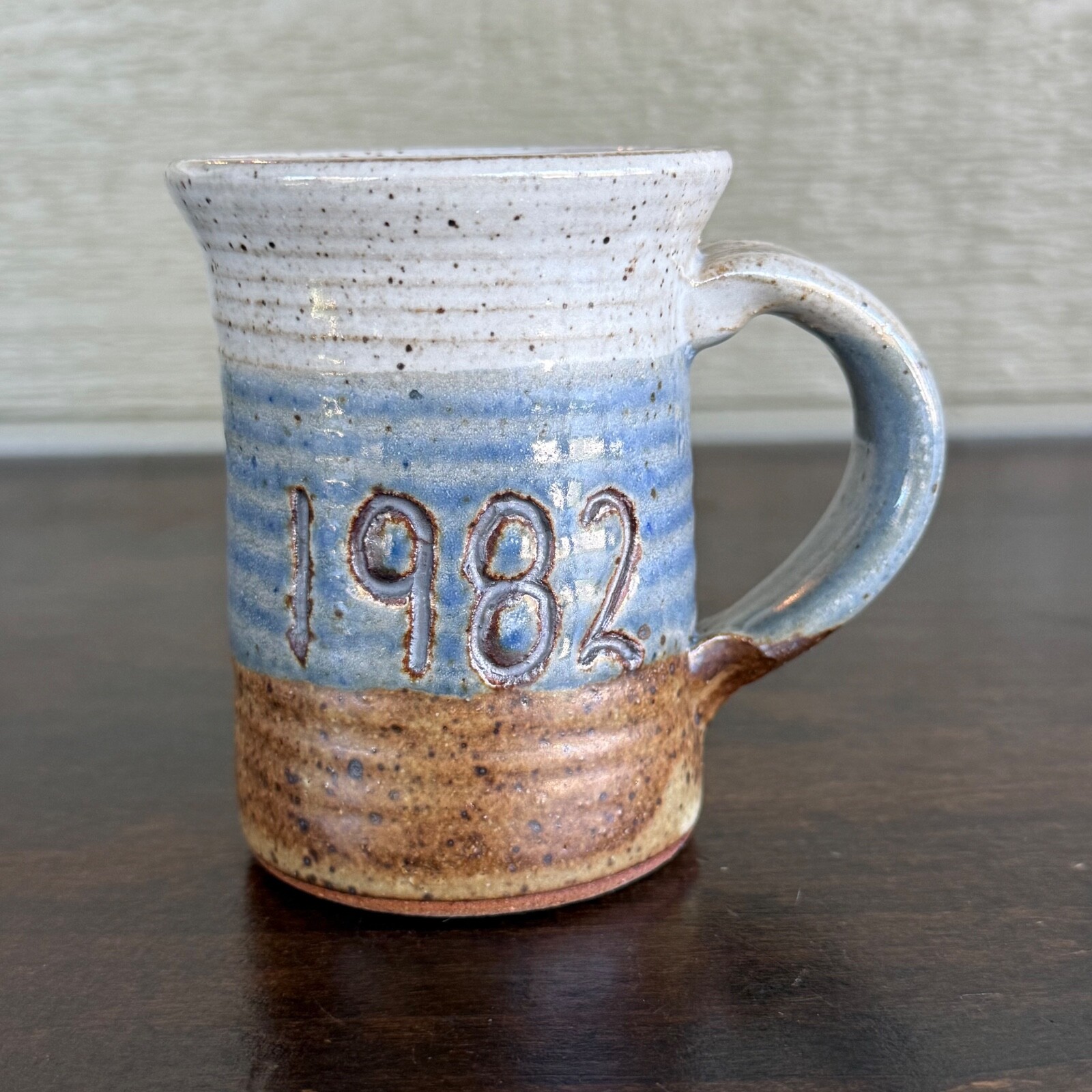 Vintage Barry Jepson Studio Art Pottery Coffee Mug 1982 Beta Sigma Phi Kansas