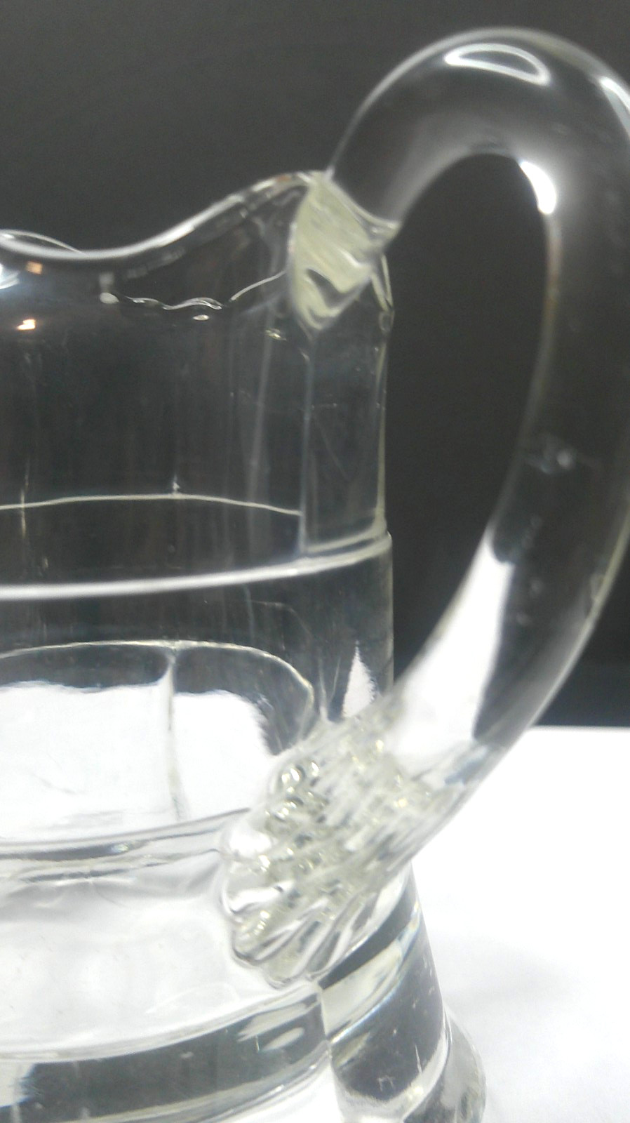 Riverside Glass Works, Ranson, # 500, Creamer, USA, Clear, EAPG, c1899, ExCd