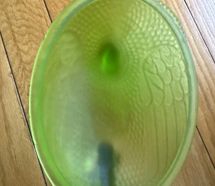 Indiana Glass Hen on Nest Covered Dish w/ Lid Green valuable no chips or Cracks