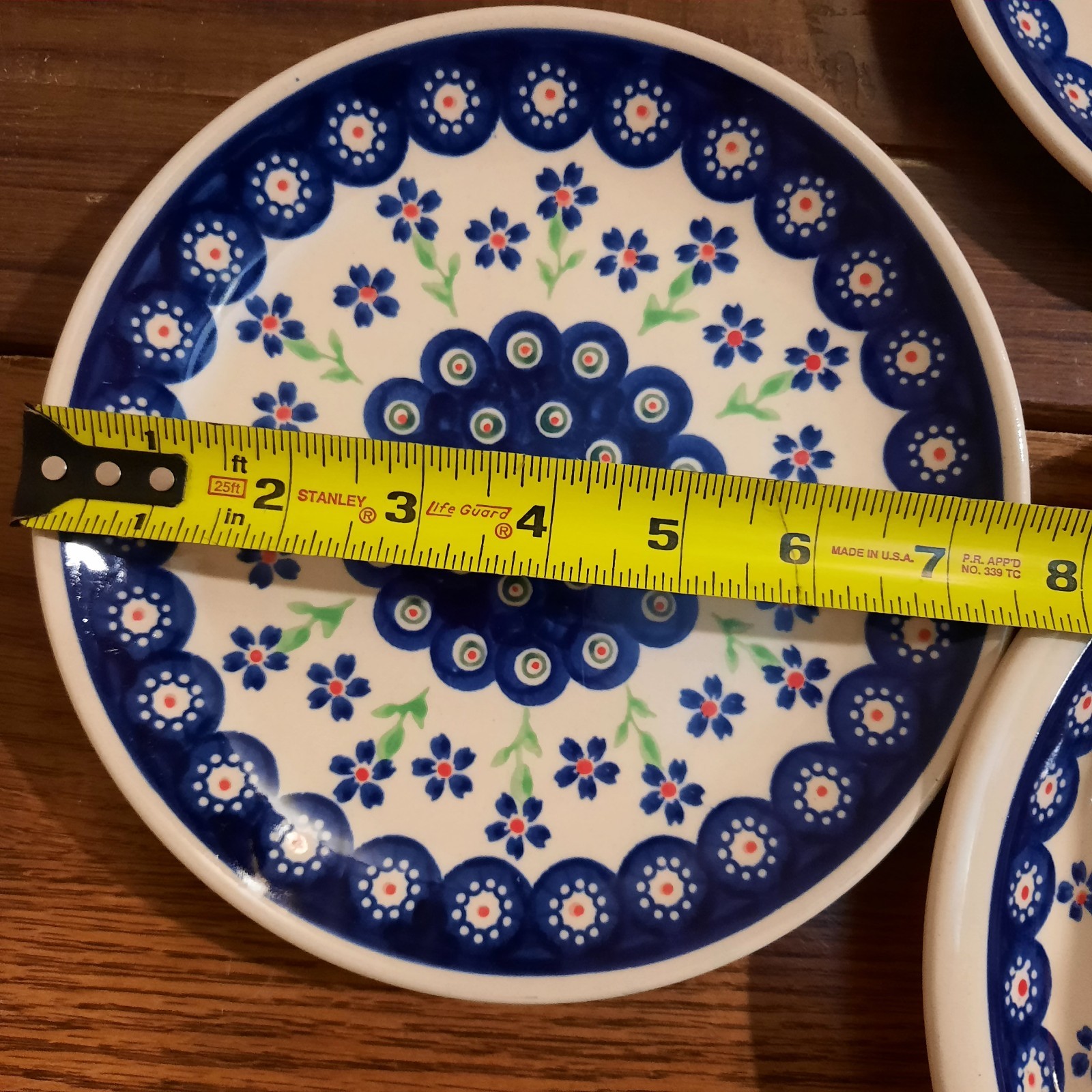 11-Piece Wiza, Boleslawiac Handmade & Hand-Painted Dishes~Platter, Plates, Bowls