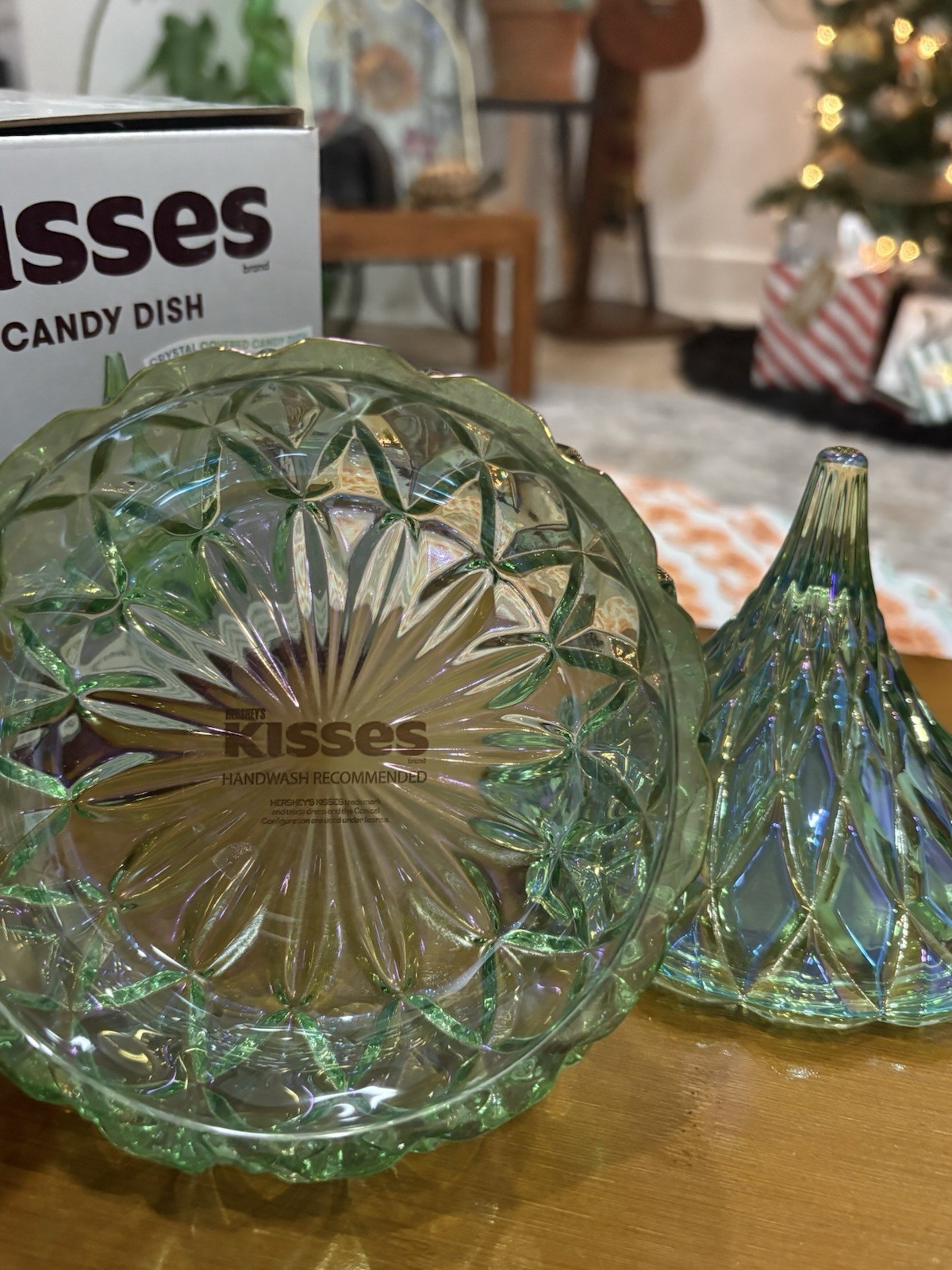 Hersheys Kisses Crystal Covered Candy Dish New In Box