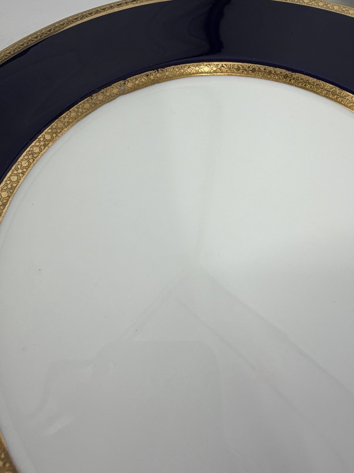 Tiffany & Co Coalport England Cobalt Blue Gold Encrusted Dinner Plates Lot 6
