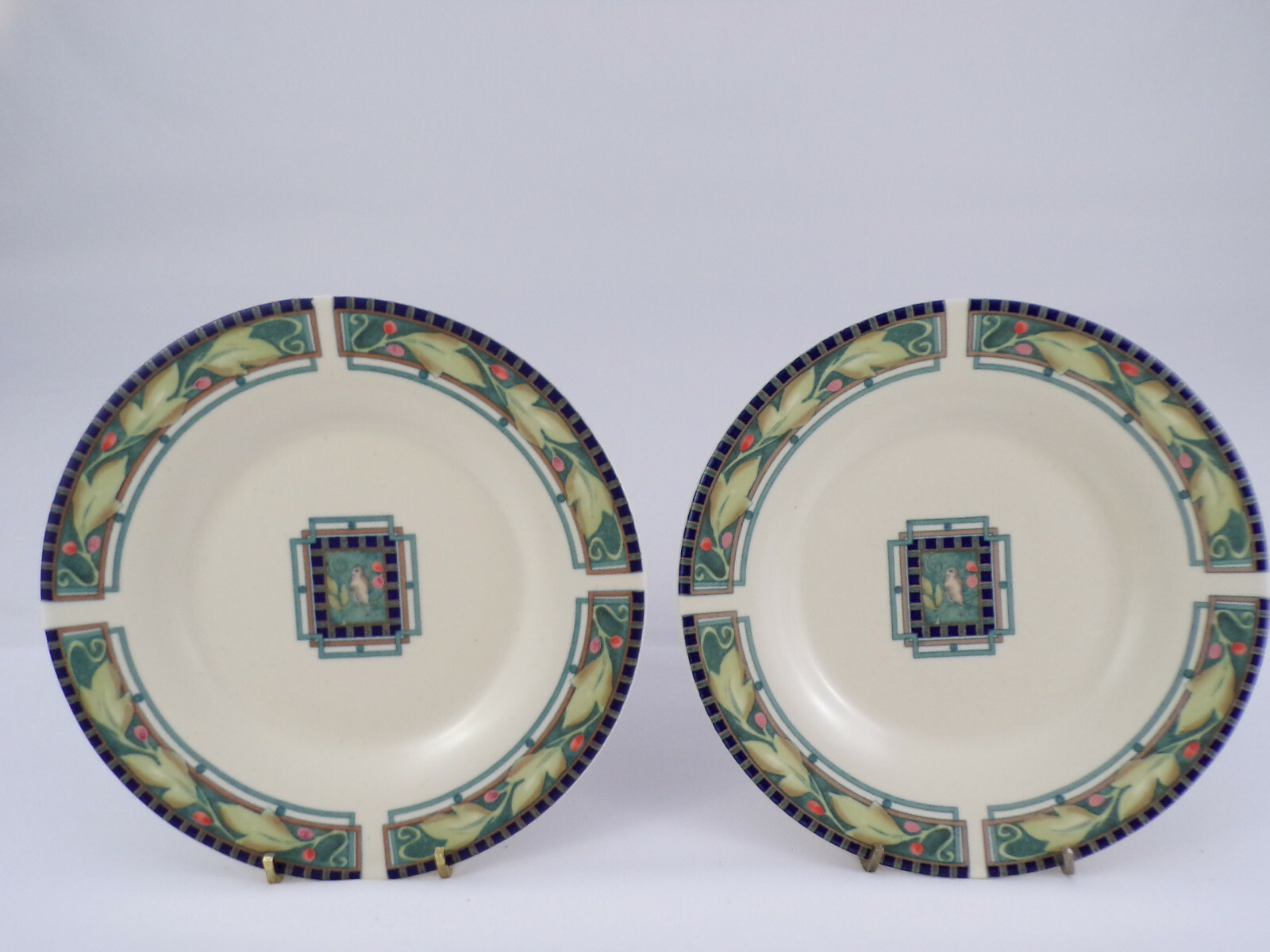 Four Piece Pfaltzgraff Portfolio Forest 2 Luncheon Plates 2 Pasta Salad Bowl b23