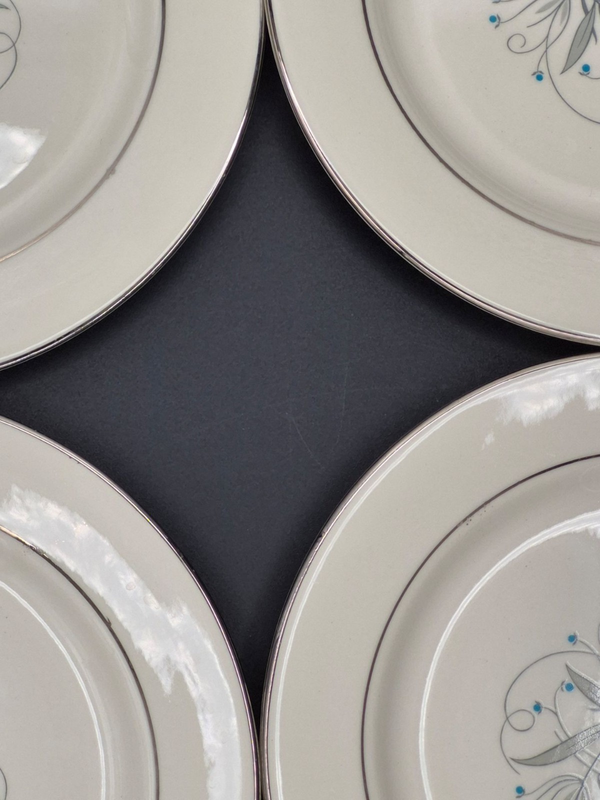 Set Of 12 Homer Laughlin Salad Plates, 7.25″, Celeste