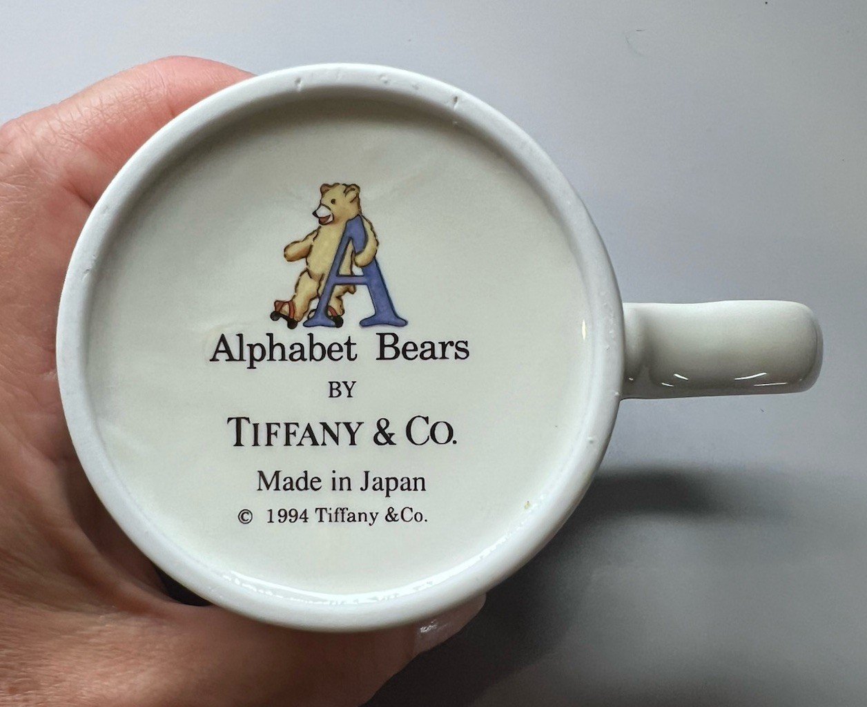 Vintage Tiffany & Co Alphabet Bears Divided Plate & Cup 1994 Mint