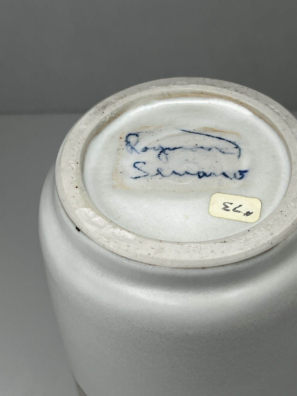 Vintage Raymond Serrano Signed Studio Art Pottery 9” Vase Glazed Ceramic Seattle