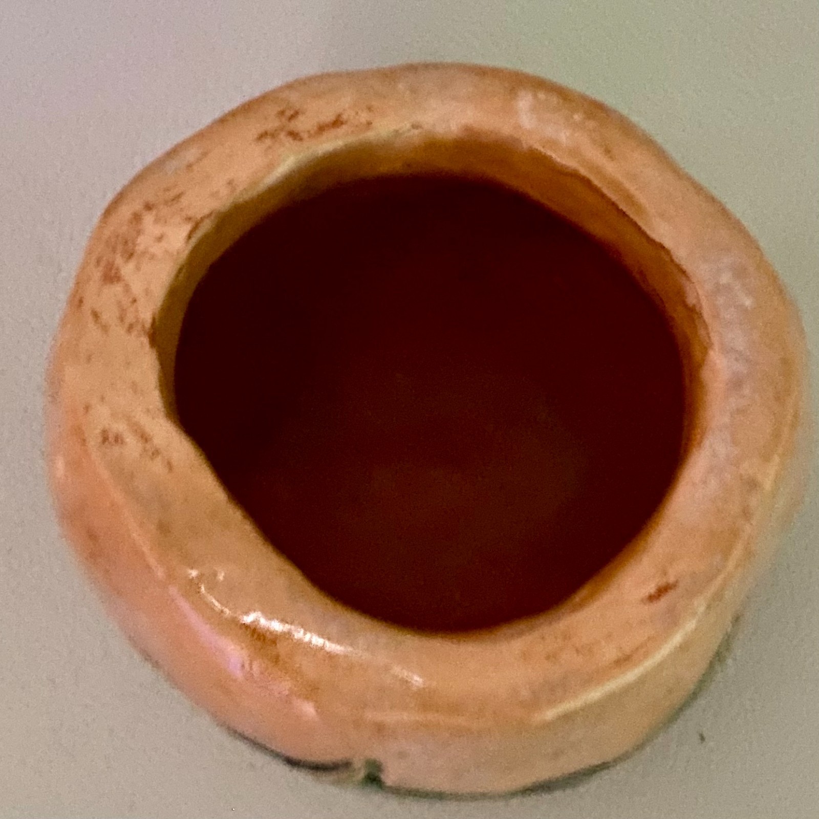 OOAK Studio Pottery Embossed Shark Pinch Pot Small Bowl Handcrafted Shark Week