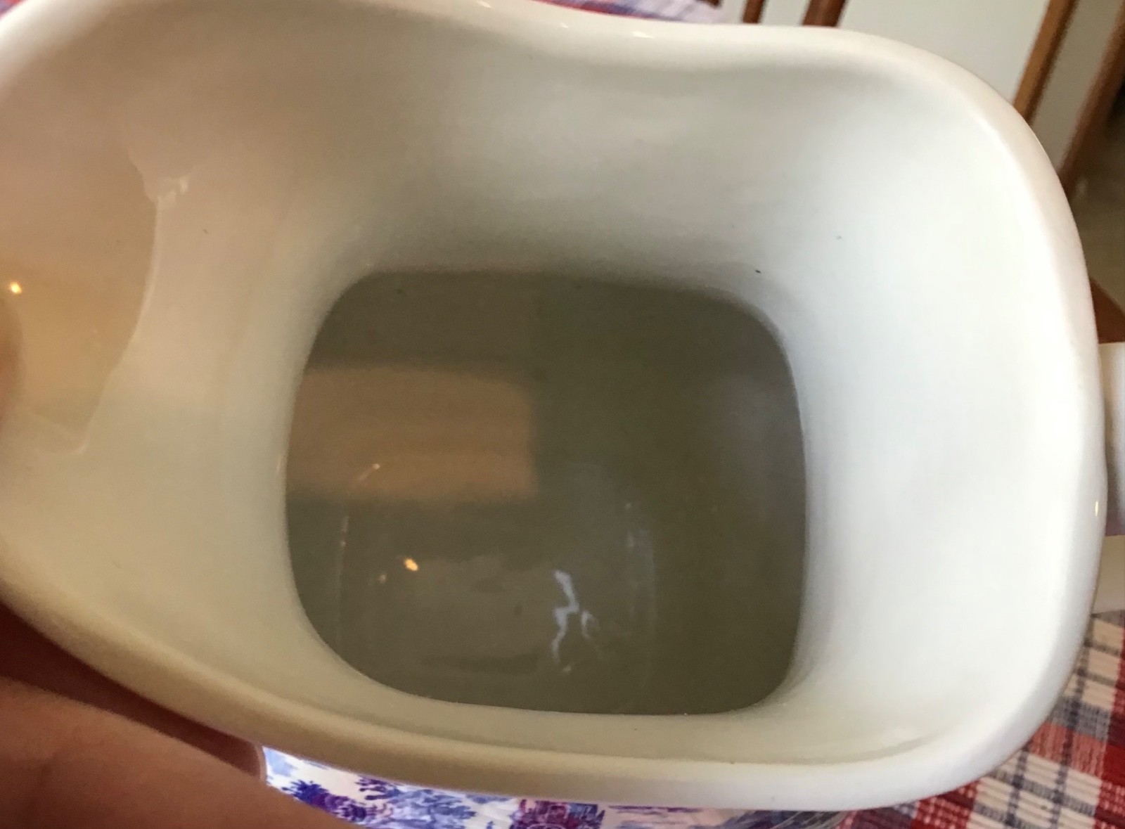 VINTAGE STAFFORDSHIRE LIBERTY BLUE “OLD NORTH CHURCH” PITCHER, 7 7/8’