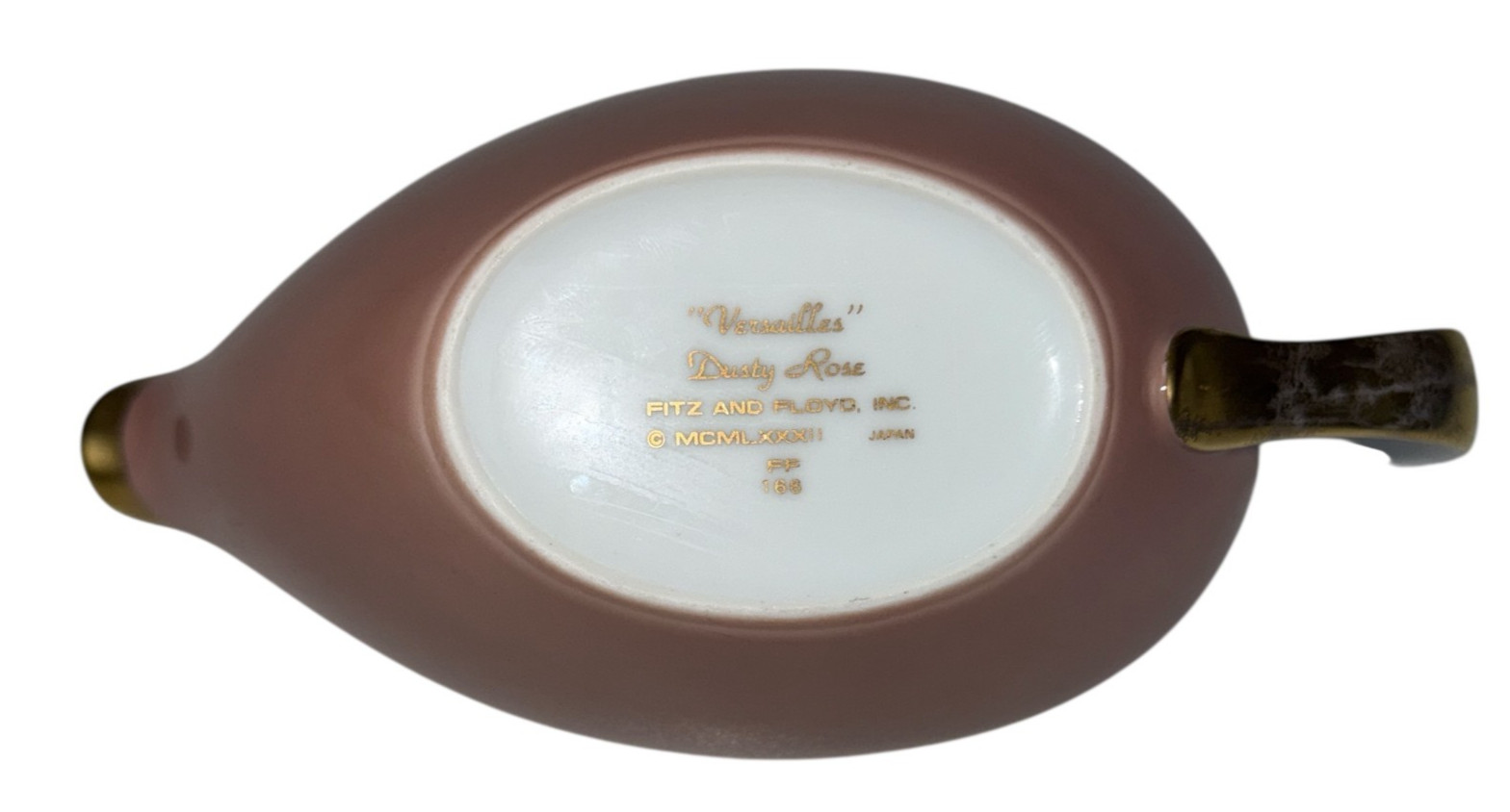 Fitz & Floyd Inc Gravy Boat Versailles Dusty Rose