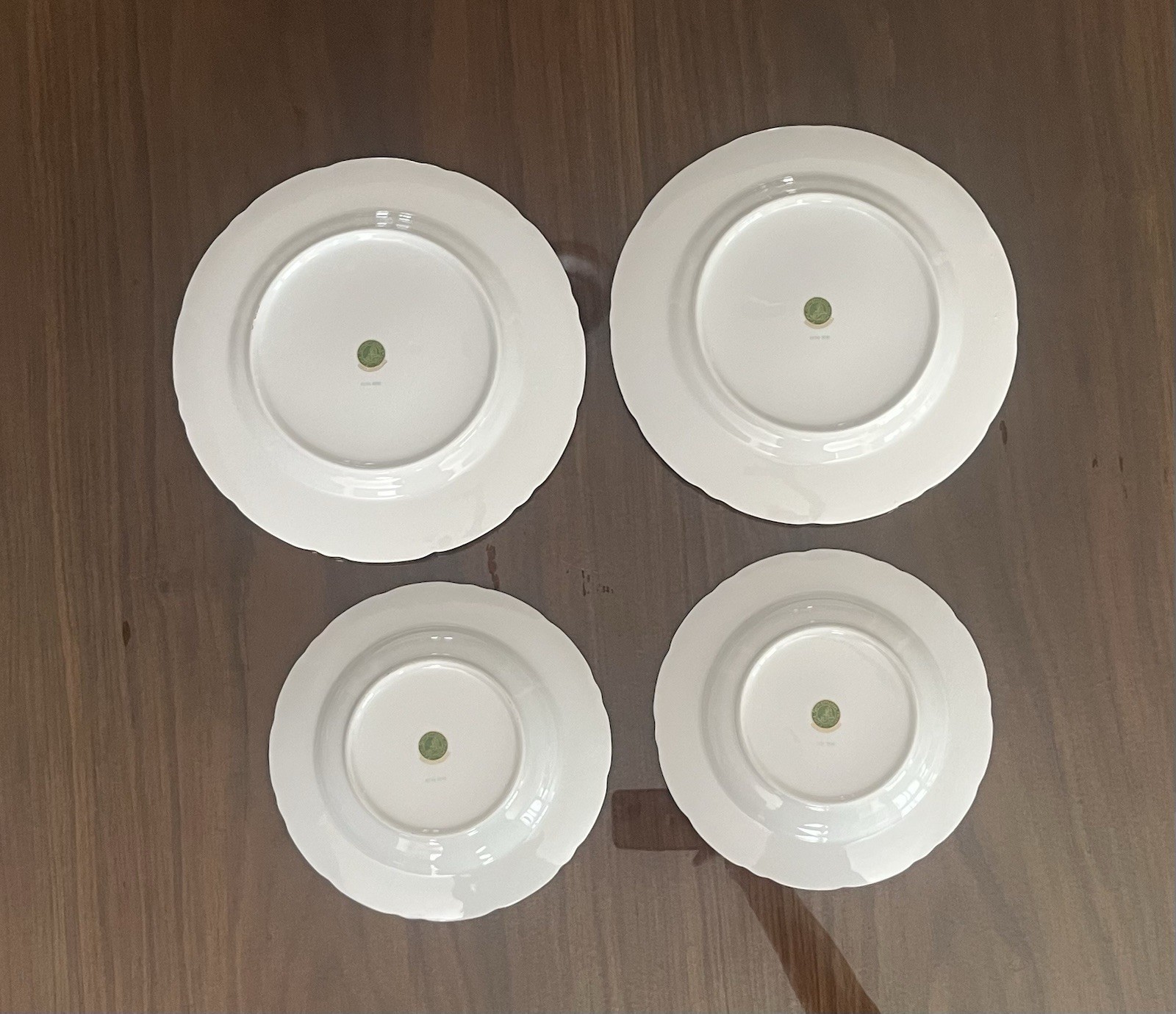 Vintage 10 Pieces Bohemian China Alpin Rose Porcelain Dining Set For 2