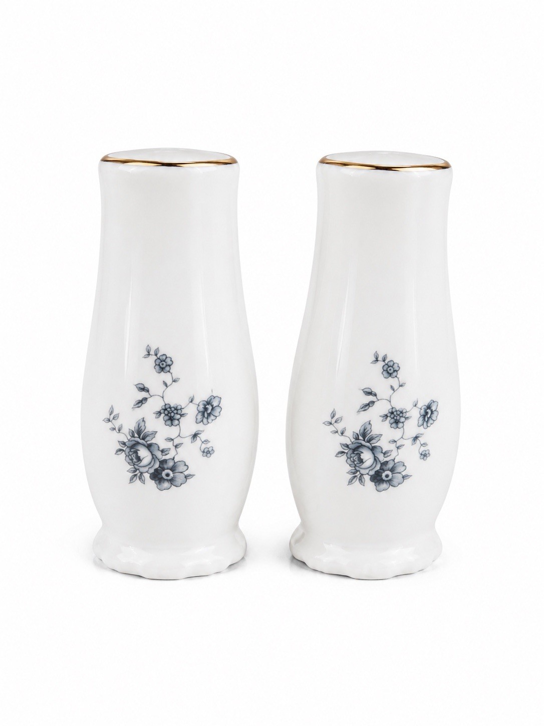 Johann Haviland Bavaria Blue Garland Platinum Trim Salt & Pepper Shaker Set