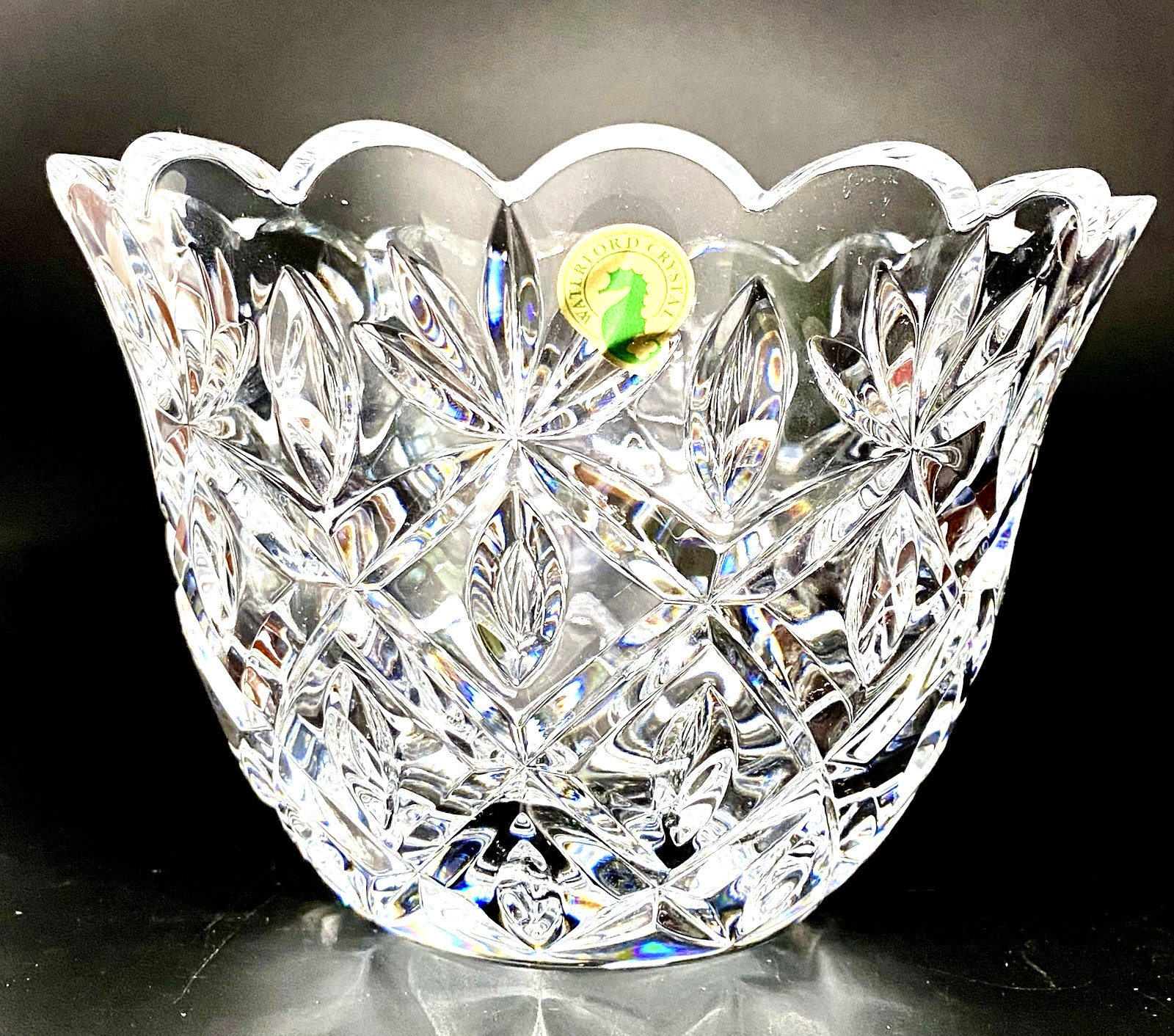 Waterford Crystal Bowl Green Hills 7″ Scalloped New in Box