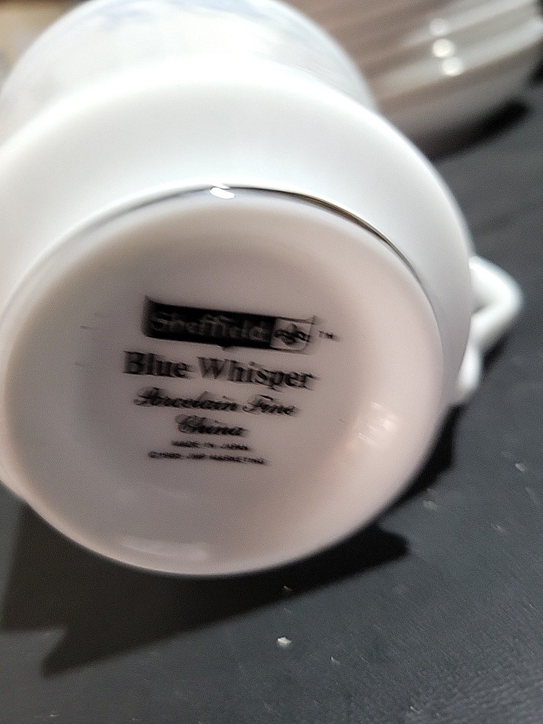 Sheffield Blue Whisper TEA Cup 1985 Porcelain Japan JRB