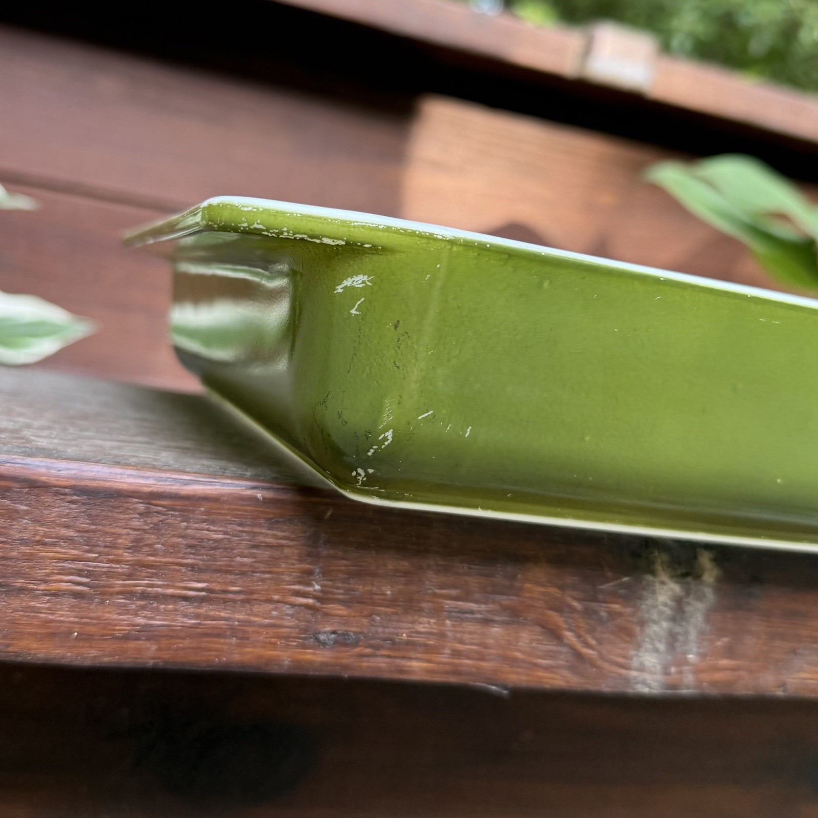 PYREX AVOCADO GREEN LARGE GLASS BAKING DISH 933 Lasagna 13 1/2 x 8 3/4