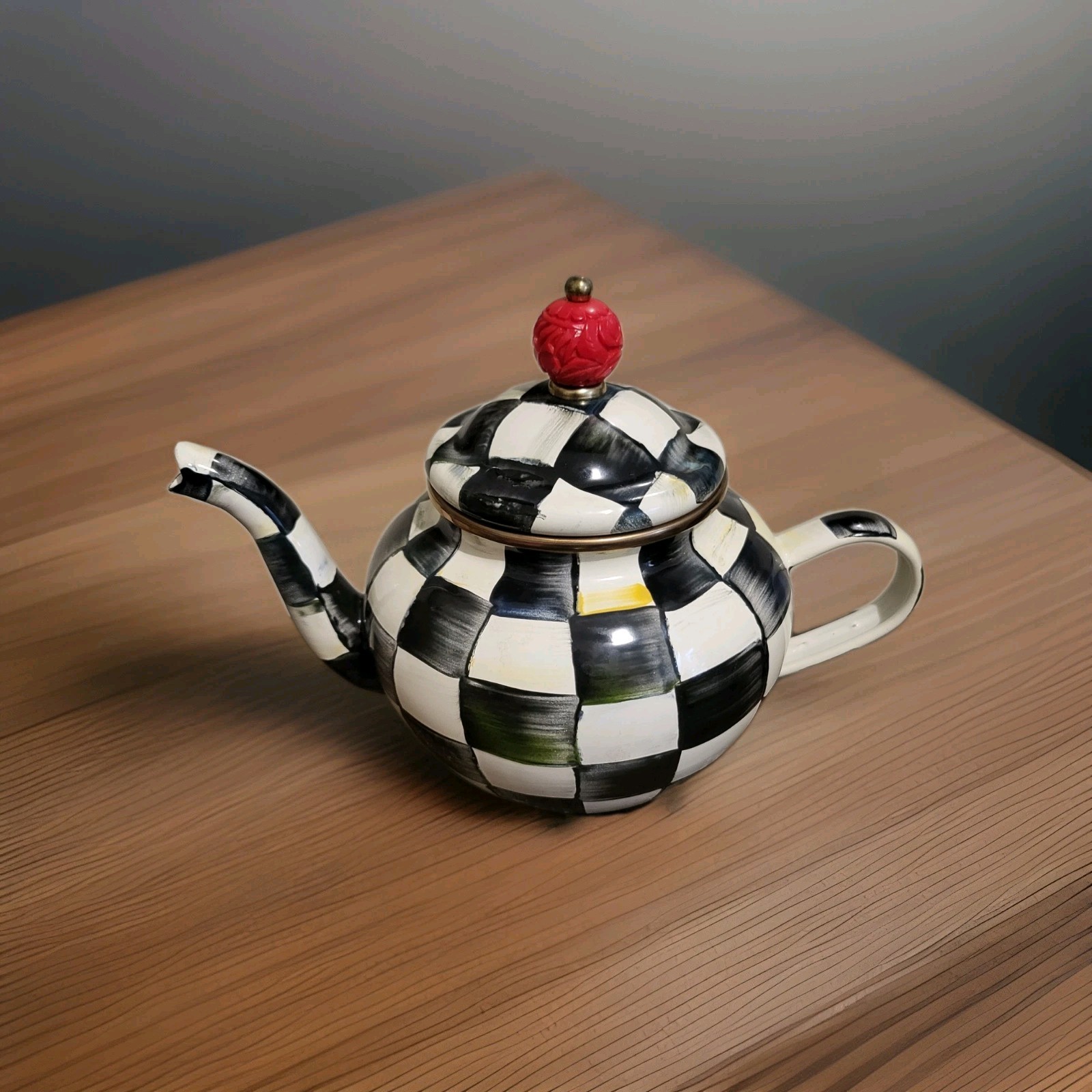 MacKenzie-Childs Courtly Check 4-Cup Teapot
