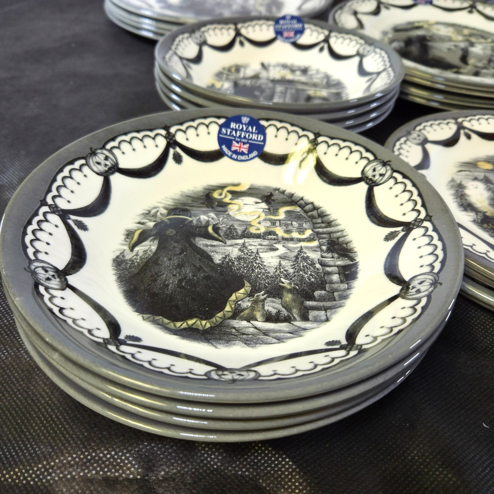 Royal Stafford Coven, Haunted Home, Guardian, Skull Dinnerware SOLD BY THE PIECE