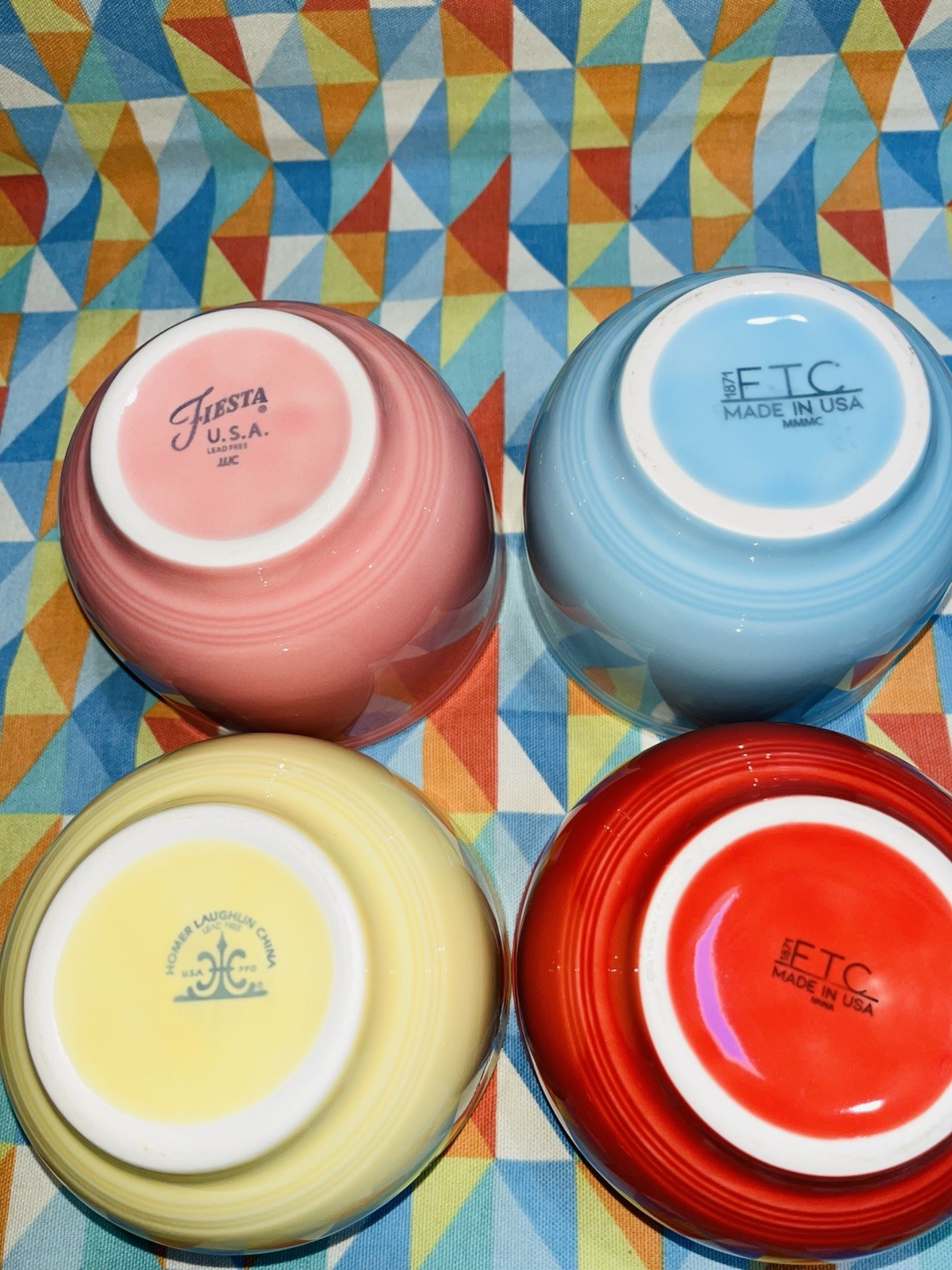 NEW FIESTAWARE 18 oz Jumbo Bowl set of 4 Mixed Colors Chili Soup Fiesta 18 oz