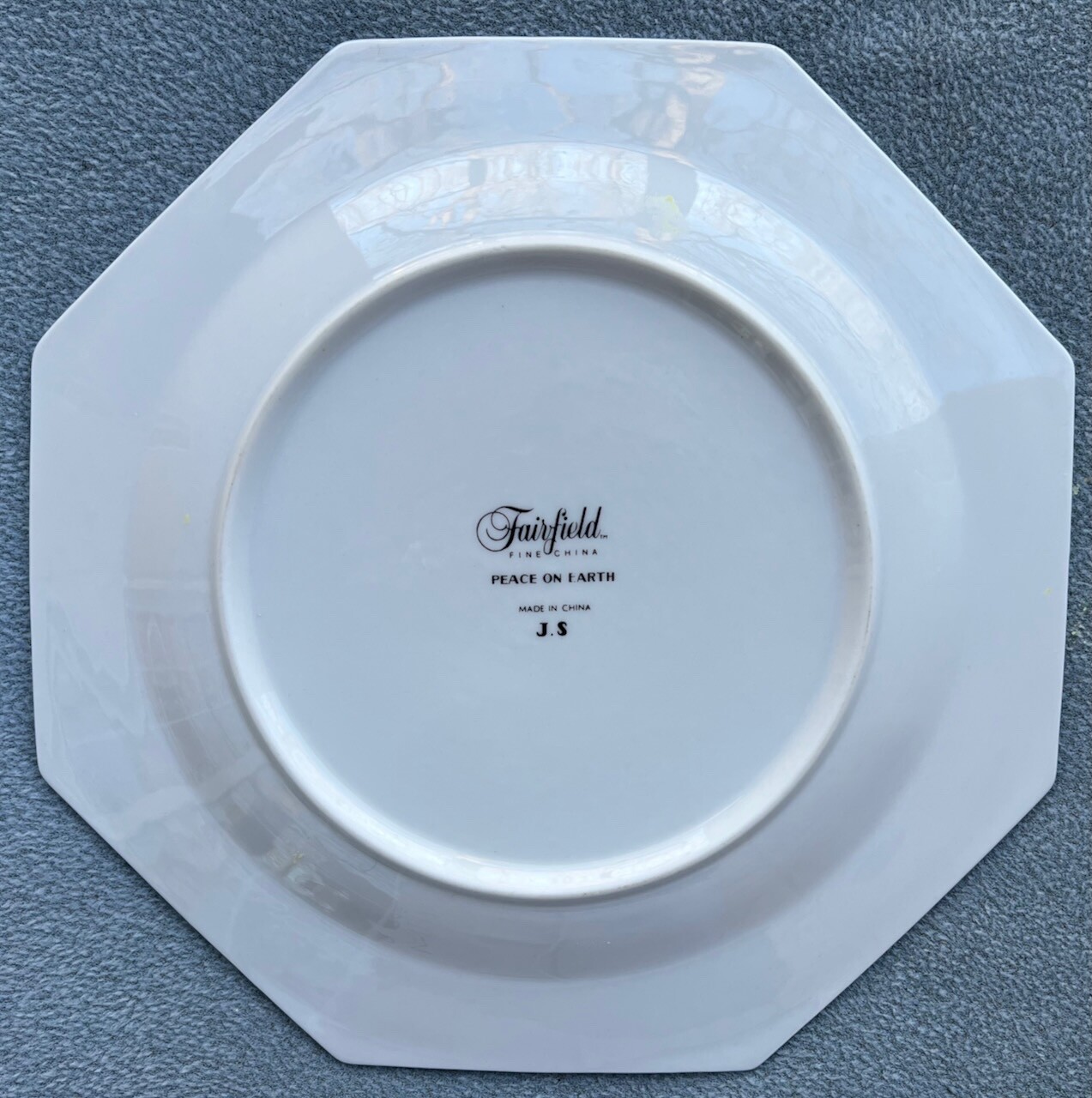 Four-Piece Place Setting Fairfield Peace On Earth Christmas Dinnerware